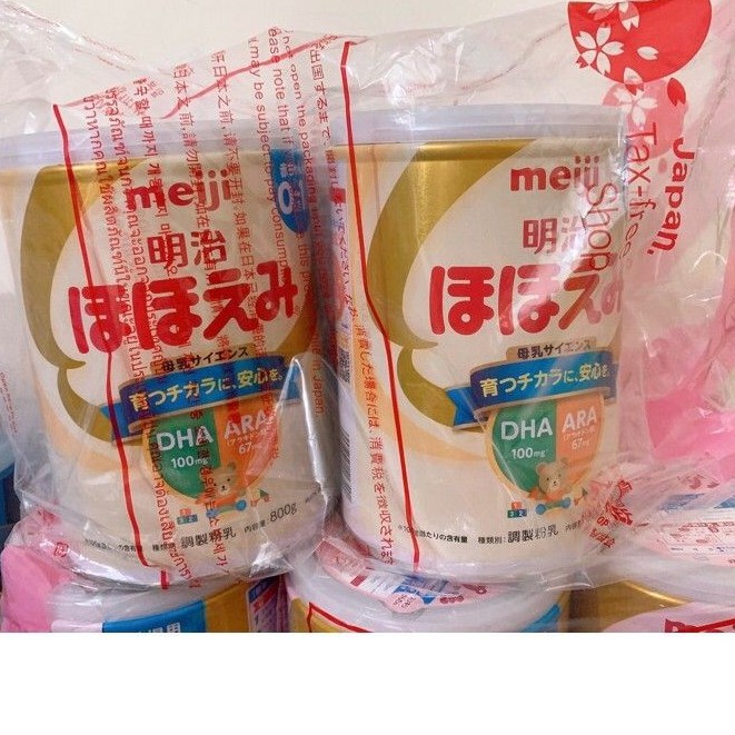 Sữa Meiji 0-1 và Meiji 1 - 3 Hàng Nhật nội địa nguyên seal