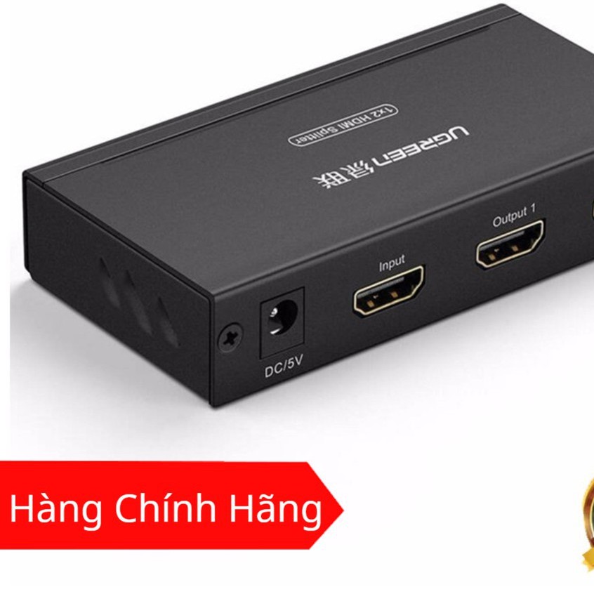 [GIÁ SỈ]  Bộ chia HDMI 1 ra 2 Ugreen UG- 40201 hỗ trợ 1.4v, 3D chất lượng cao