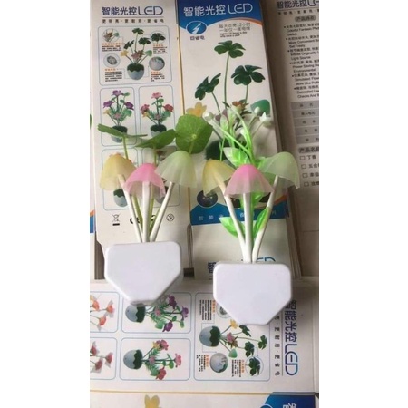 ĐÈN NGỦ NẤM CẢM ỨNG TỰ ĐỘNG SÁNG KHI TRỜI TỐI