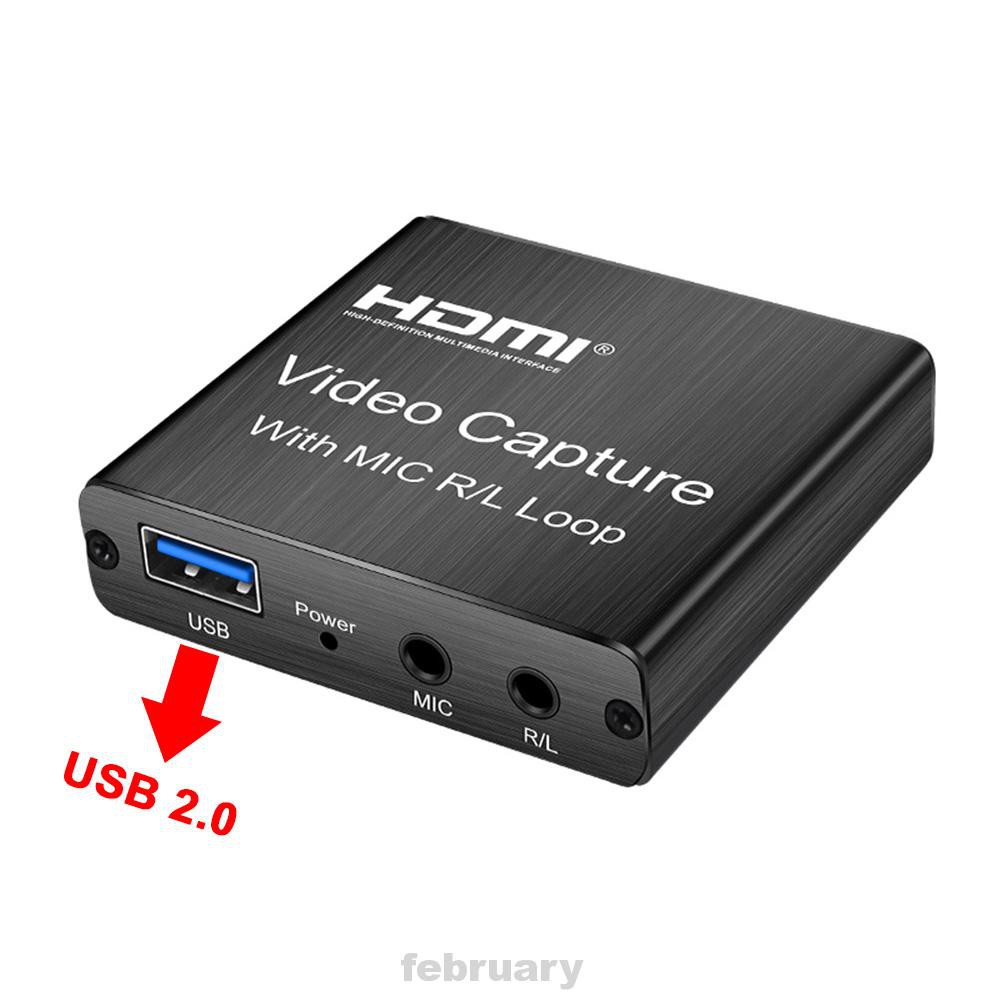 4K 1080P Multifunction HD Portable With Mic For Live Streaming Game Recording 60hz HDMI Video Capture Card | BigBuy360 - bigbuy360.vn