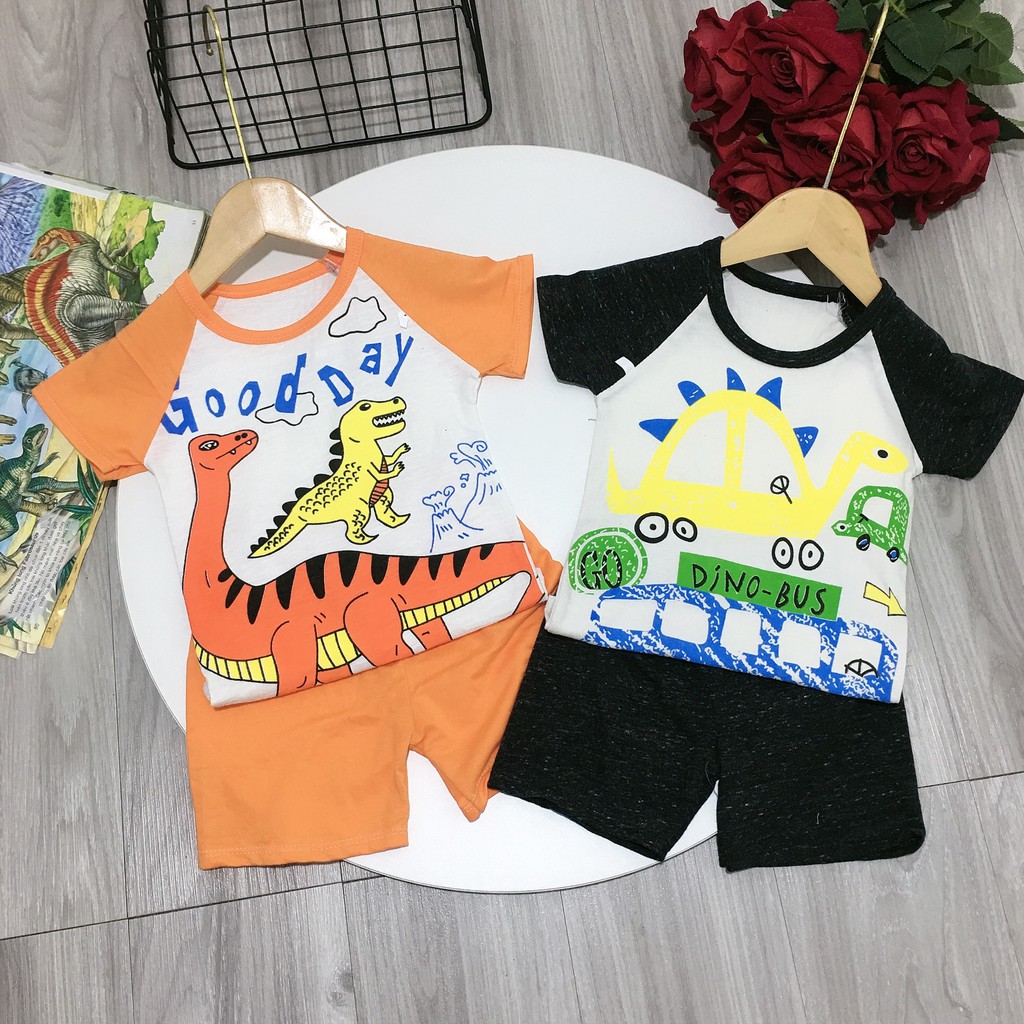 [HOT] BỘ CỘC TAY GIÁP LĂNG IN HÌNH XE ĐỘNG VẬT ĐÁNG YÊU CHẤT COTTON MỀM CHO BÉ 8-24KG.XƯỞNG MAY BIBO
