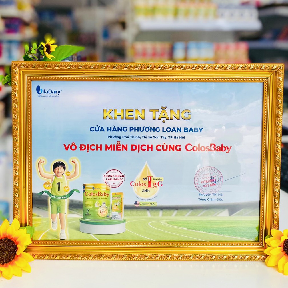 Sữa Colosbaby Gold Miễn dịch khỏe - Bé tăng cân 800g đủ số