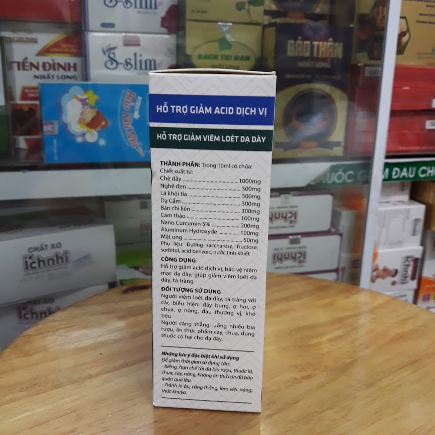 Dạ Dày NanoGast Nano Curcumin - Giảm Acid Dịch Vị , Đầy Bụng,Ợ Hơi, Ợ Chua , Đau Thượng Vị- Hộp 20 gói