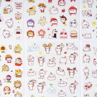 Sticker bé mầm cây set 6 tấm