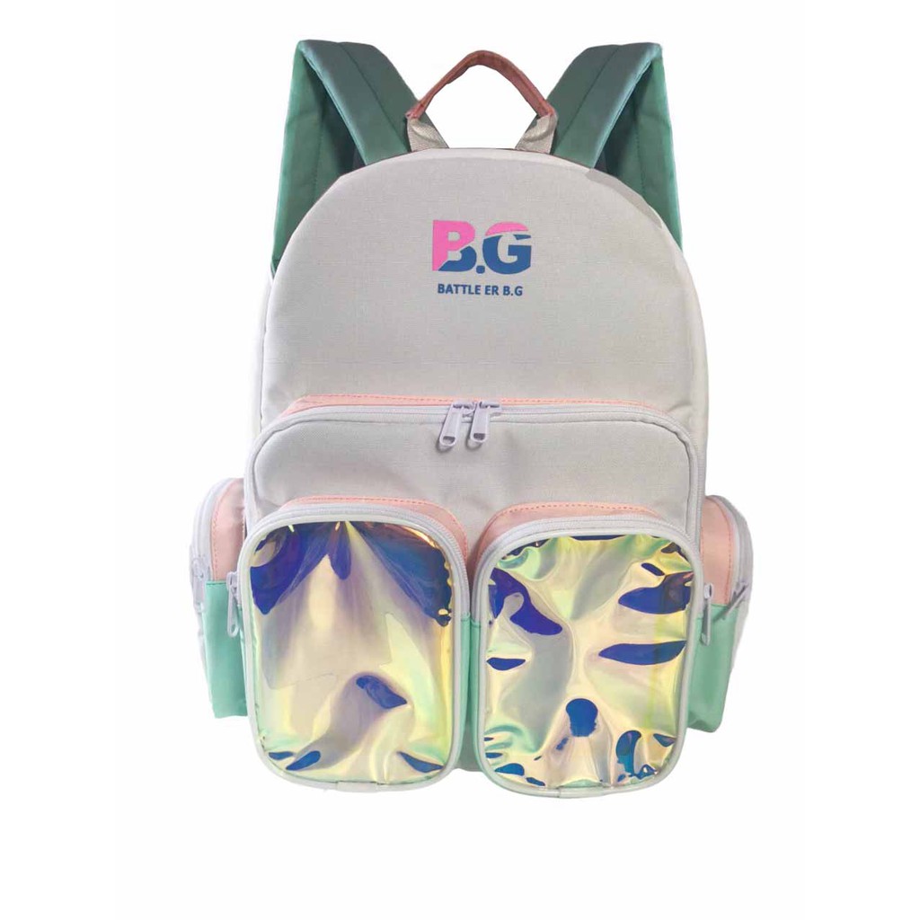 Balo đi học BATTLE ER B.G mẫu x003 Hologram pink Unisex Streetwear Backpack