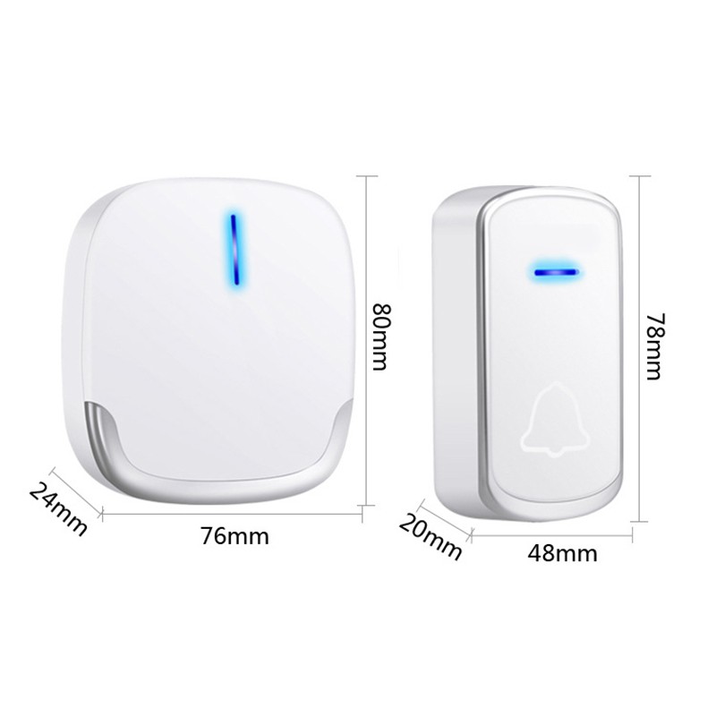 Wireless Doorbell Waterproof 280M Range Smart 58 Melody Ring Door Bell 1 Push Do | BigBuy360 - bigbuy360.vn
