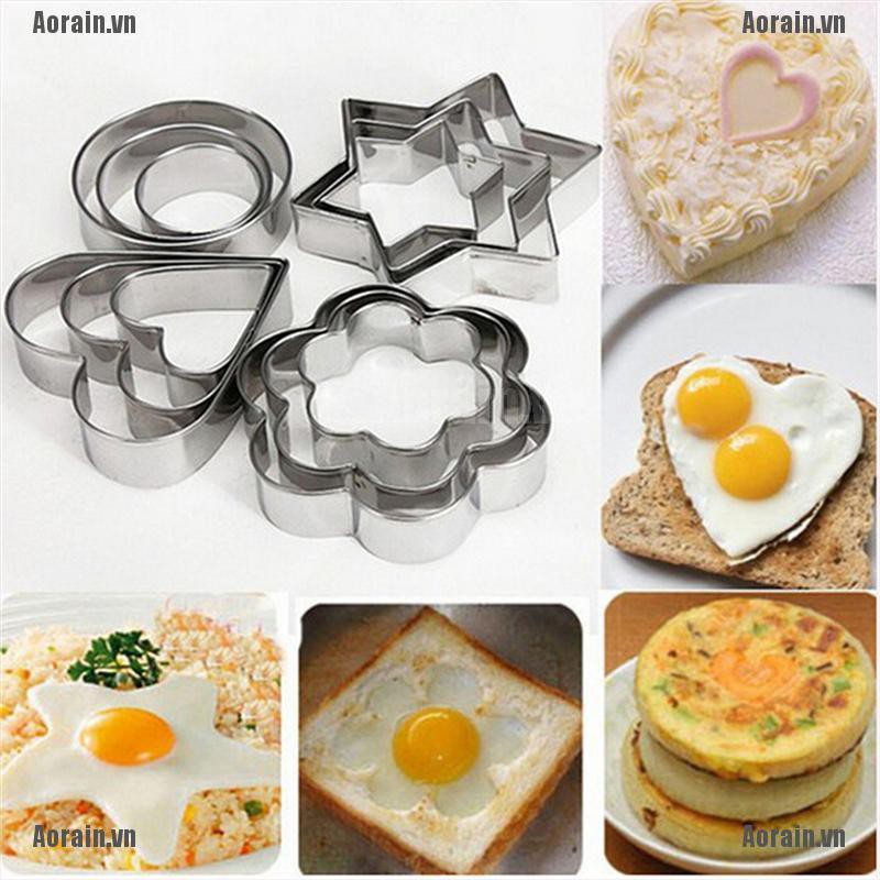 Bộ 12 Dụng Cụ Nướng Bánh / Chiên Thiết Kế Độc Đáo Tiện Dụng