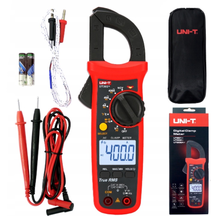 Đồng Hồ Ampe Kìm Kẹp Dòng UNI-T UT202, Hàng Chính Hãng UNI-T