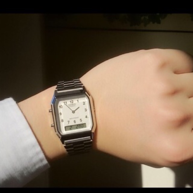 Đồng hồ unisex Caisio AQ230 silver hàng xách tay Nhật Bản | BigBuy360 - bigbuy360.vn