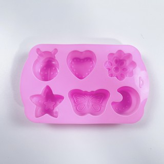 Khuôn silicon làm thạch làm bánh cho bé 6 hình thù ngộ ngĩnh Goodbabyvn