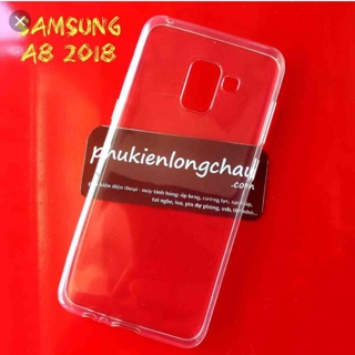 Ốp lưng dẻo cho Galaxy A8 2018 silicon trong suốt