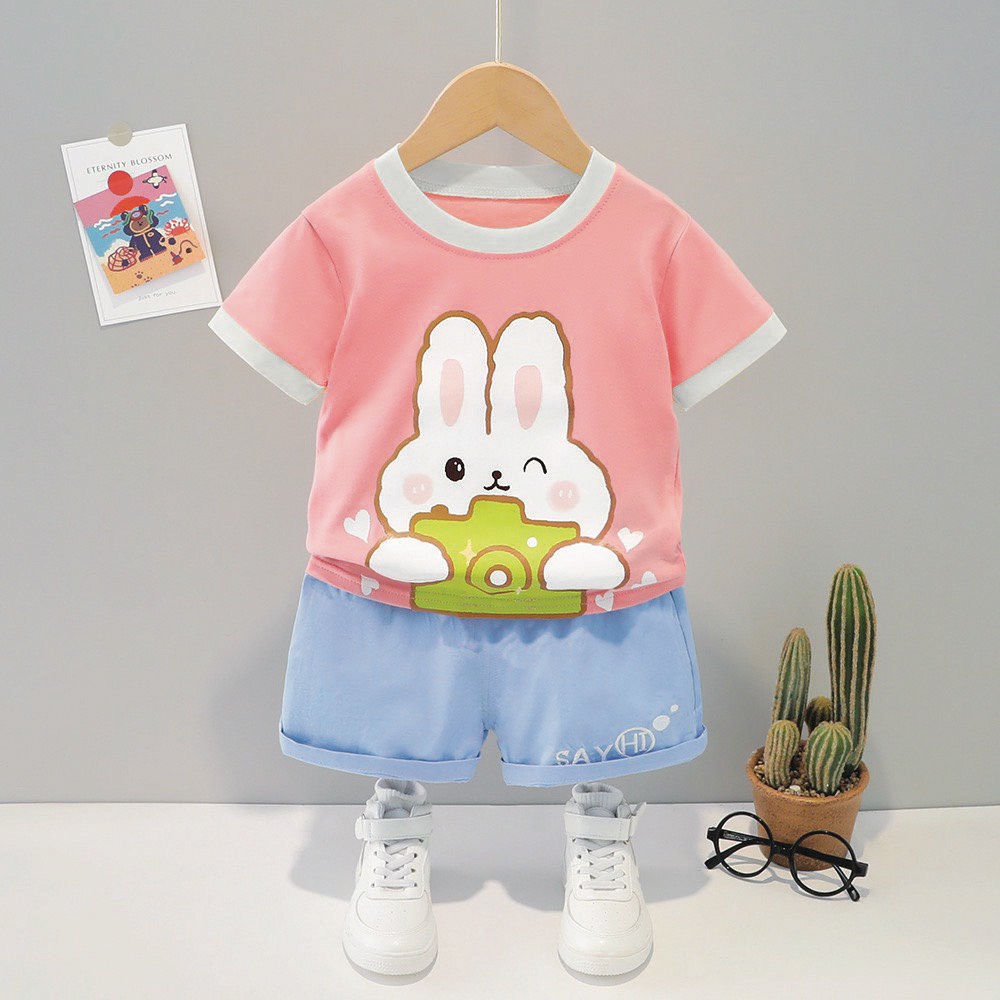 BỘ QUẦN ÁO THỎ - SƯ TỬ SAY HI CHO BÉ TRAI BÉ GÁI