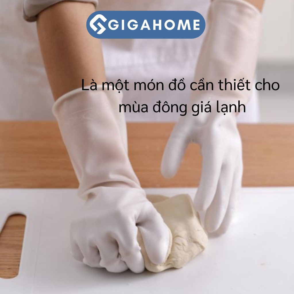 Găng Tay Cao Su GIGAHOME Rửa Chén Bát Chống Ăn Mòn, Siêu Dai, Siêu Bền 6337