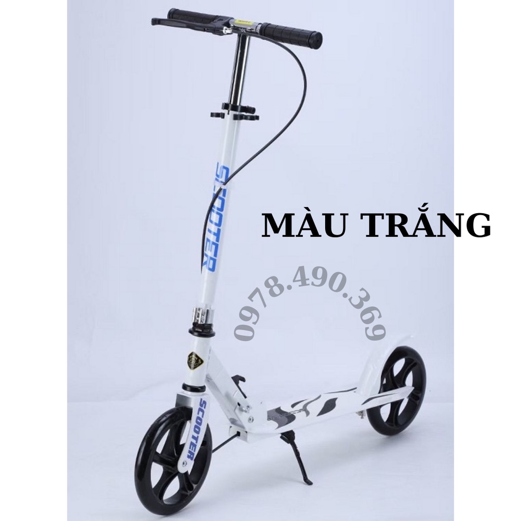Xe Trượt Scooter cỡ lớn, có phanh tay,chân chống chịu tải đến 150kg cho thiếu niên và người lớn