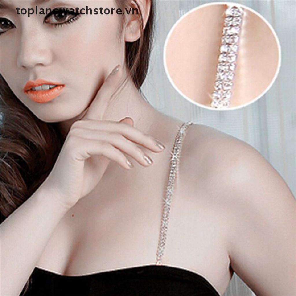 1 Set 1 / 2 Dây Áo Ngực Đính Đá Thời Trang Quyến Rũ