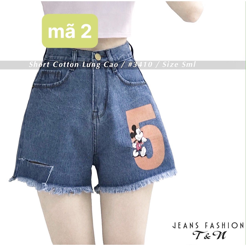 QUẦN SHORT JEAN NỮ, Quần Bò cạp cao lưng siêu cao giá rẽ. Sooc đùi mẫu trơn và rách siêu mát mùa hè [HÌNH TỰ CHỤP] | BigBuy360 - bigbuy360.vn