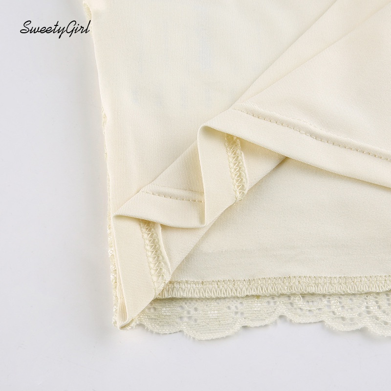 Áo Tank Top Cổ Chữ V Phối Ren Màu Sắc Đơn Giản Thời Trang Dành Cho Nữ