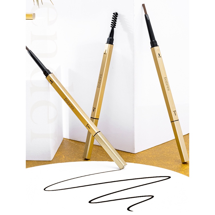 Bút Kẻ Lông Mày Hai Đầu Chống Thấm Nước Lâu Trôi Tự Nhiên Với 6 Màu Lựa Chọn