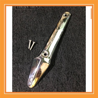 Ốp che pô mũi tên air blade 2008 - 2010 inox