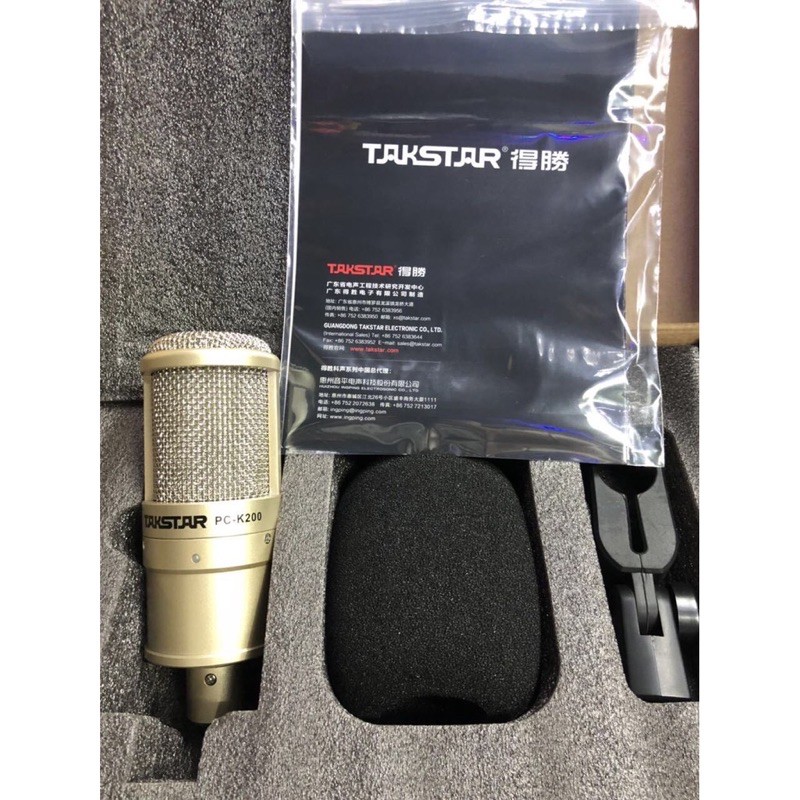 Mic Thu Âm Takstar PC K200 ❤️ FREESHIP ❤️ Micro Takstar PC K200 Chất Âm Cực Ấm , Thiết Kế Cực Đẹp . Bảo Hành 12 Tháng