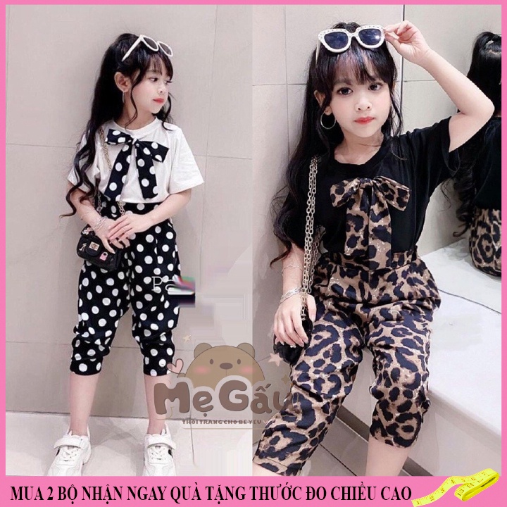 Bộ bé gái 15-45kg ,quần áo bé gái 4-14 tuổi Có Nơ sang chảnh cá tính ,quần áo trẻ em chất liệu thoáng mát,may kĩ.BI55