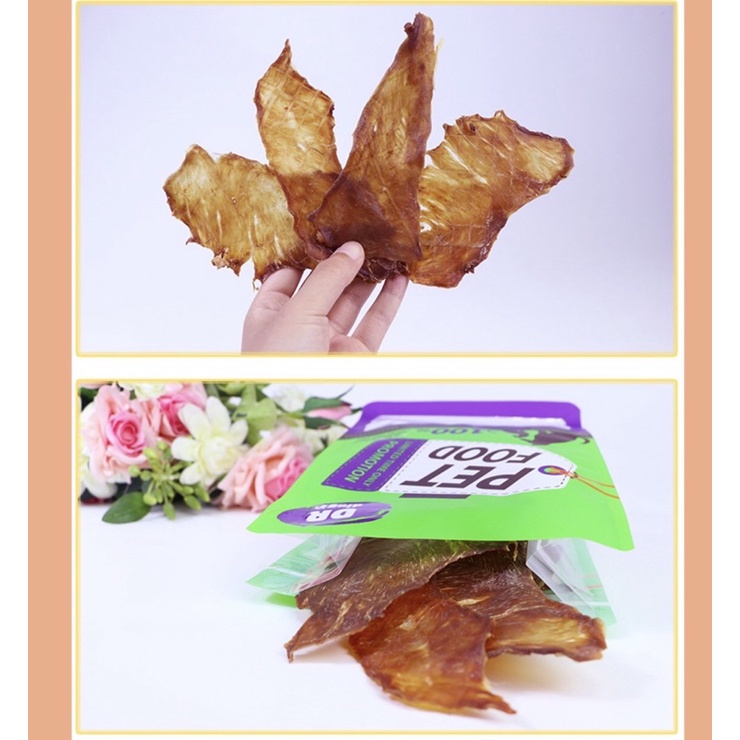 BÁNH THƯỞNG THỊT BÒ ĂN VẶT HỖ TRỢ LÀM SẠCH RĂNG MIỆNG CHO THÚ CƯNG LOẠI LÁT MỎNG