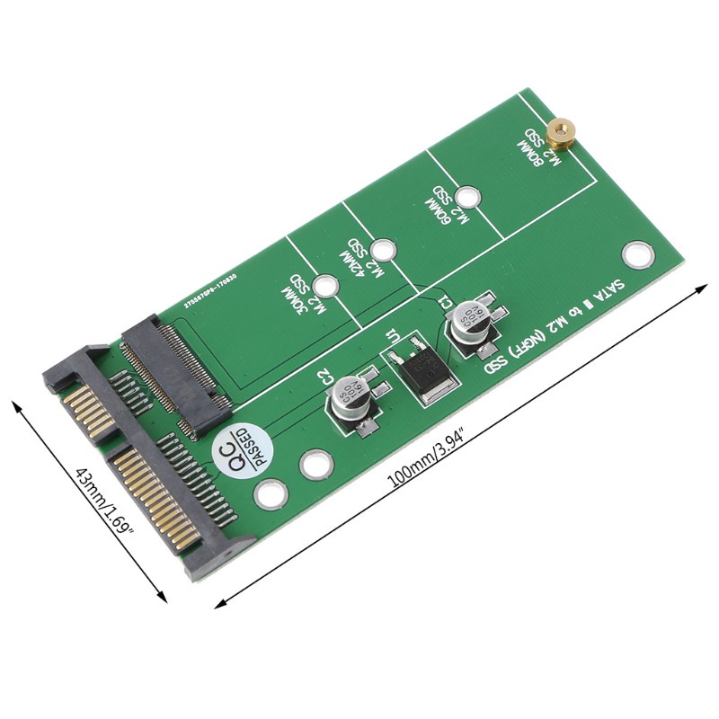 Card Chuyển Đổi Utake Ngff M.2 Ssd Sang 2.5 &quot;Sata 3 Cho Ổ Cứng Ssd 30 / 42 / 60 / 80mm M.2 Ssd