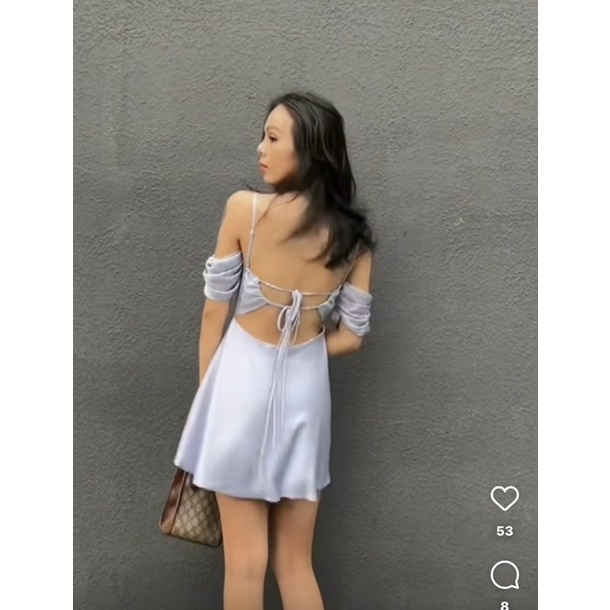 ĐẦM PHI CỔ ĐỔ RỚT VAI RÚT DÂY LƯNG