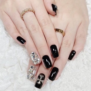 Bộ 24 móng tay giả đính đá đẹp