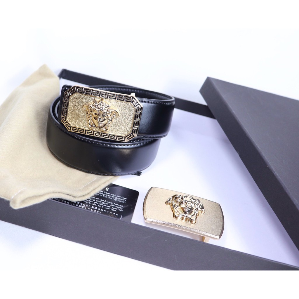 Dây nịt Versace Mặt Vuông Cao Cấp