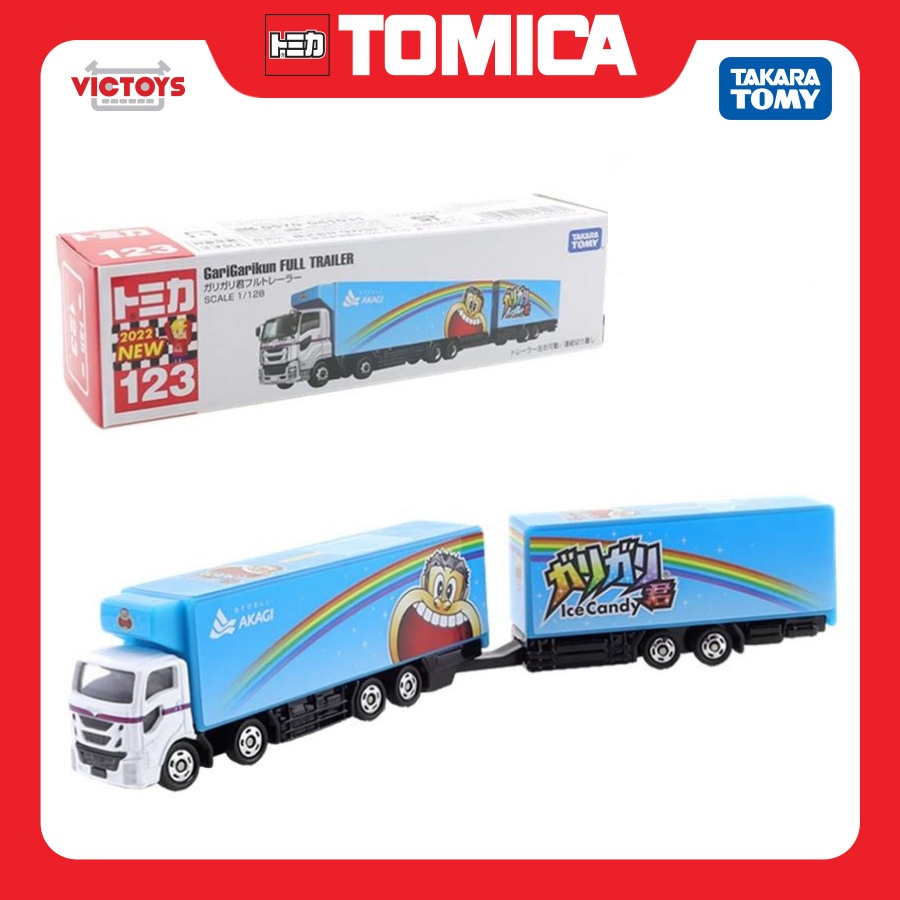 Xe mô hình Long Tomica No.123 Garigari Boy's Ice Bar Full Trailer 160960 Fullbox Chính Hãng Takara Tomy - Victoys