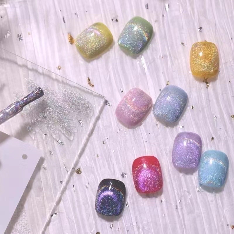 Sơn gel mắt mèo kim cương cầu vồng DIRSE trang trí móng