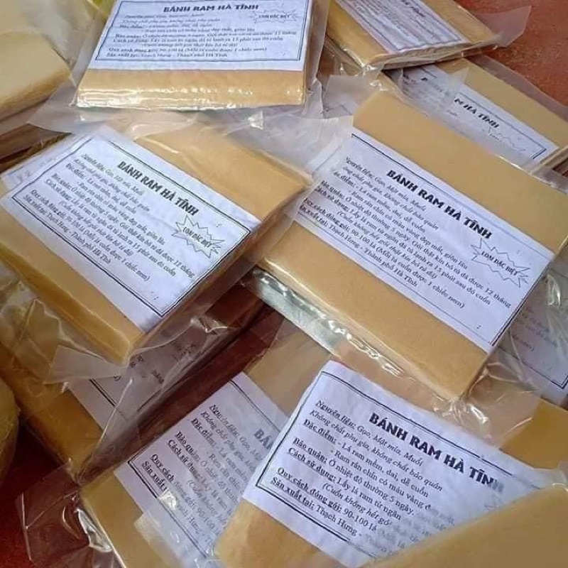 Bánh Ram Hà Tĩnh.Bánh Cuốn Nem.Nem Rán.Đặc Biệt Giòn Ngon Loại 1 Tập 90 đến 100 Lá Hút Chân Không