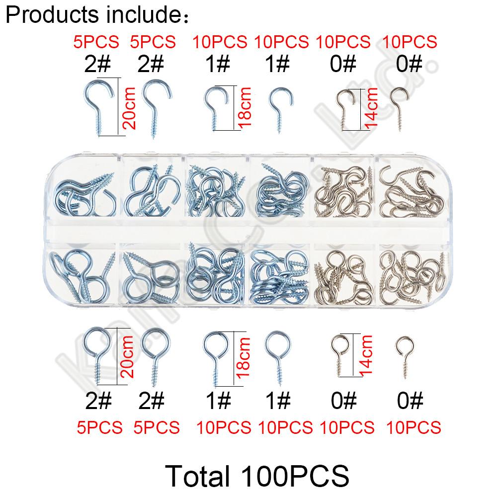 Hộp 100 Chốt Sắt Nhỏ Dùng Để Treo Móc Treo Đồ