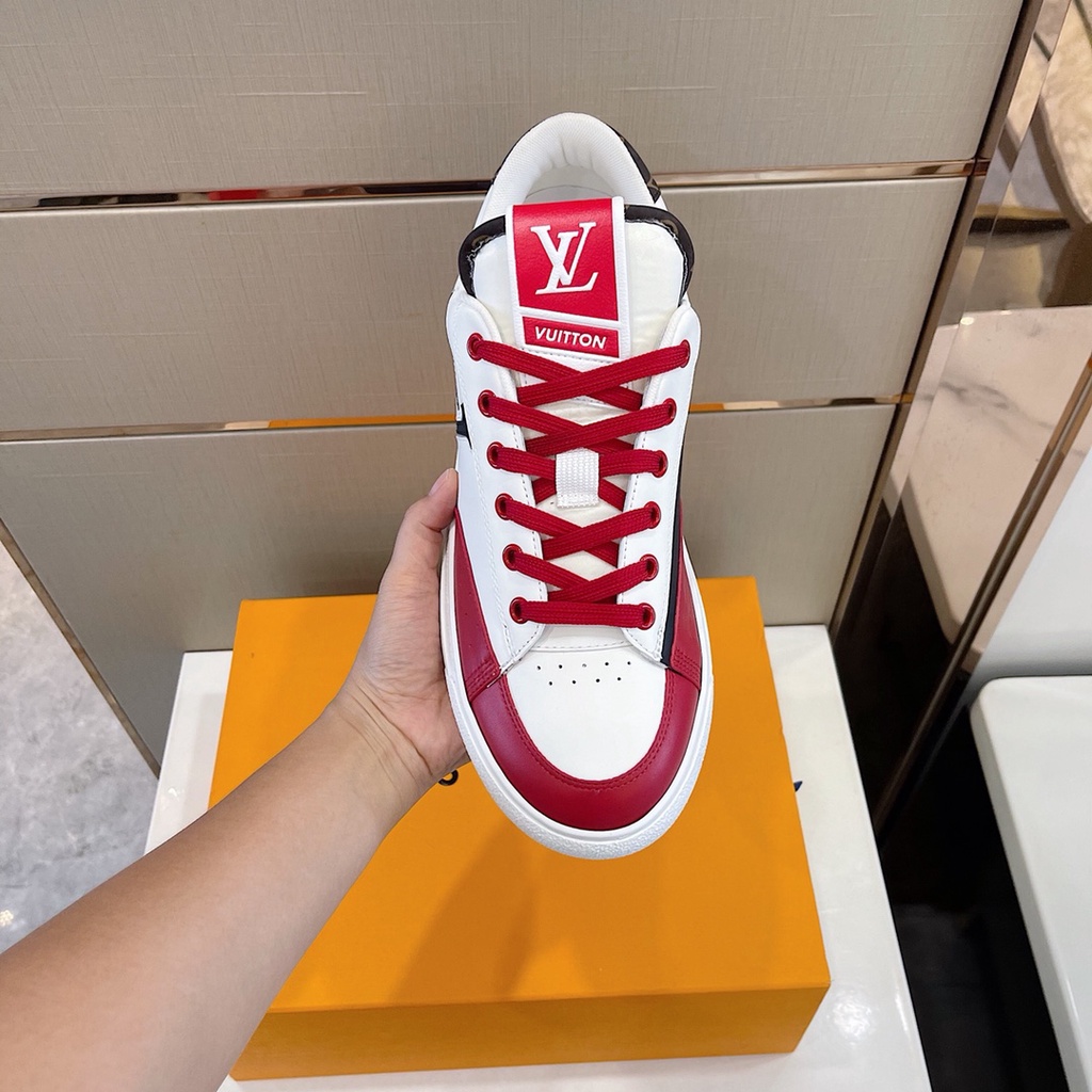Giày thể thao nam cao cấp da thật Louis Vuitton LV thiết kế trẻ trung và năng động với phong cách hiện đại