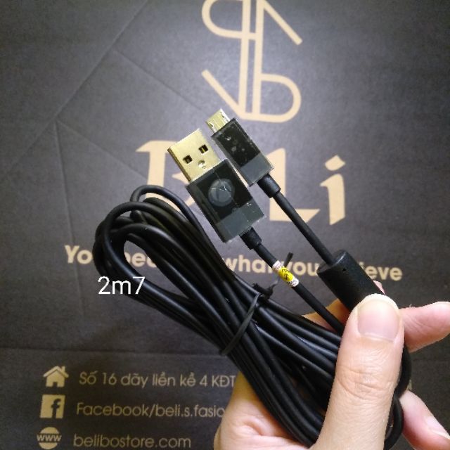 Dây cable kết nối tay cầm chơi game xbox one, xbox one s, Dualshock PS4 với PC và dùng sạc điện thoại