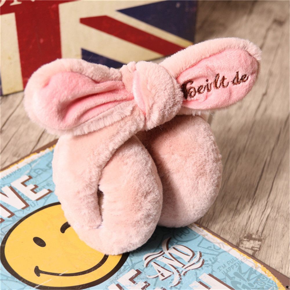 Bông chụp tai hình thỏ dùng giữ ấm mùa đông cho nữ