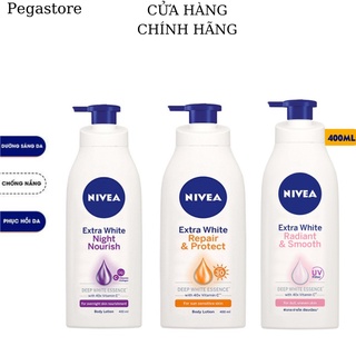 Sữa dưỡng thể Nivea Extra White Radiant & Smooth UV Body Lotion - dưỡng trắng body ban ngày / ban đêm 350ml