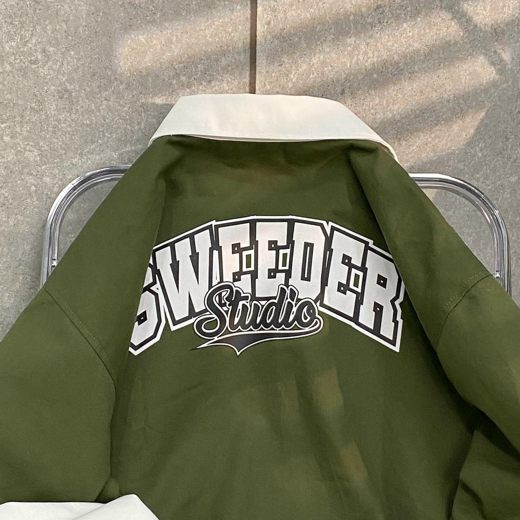 Áo khoác dù nam nữ unisex áo ulzzang Hàn Quốc cổ bẻ phối màu SWERDER áo khoác chống nắng street style 2 lớp cao cấp