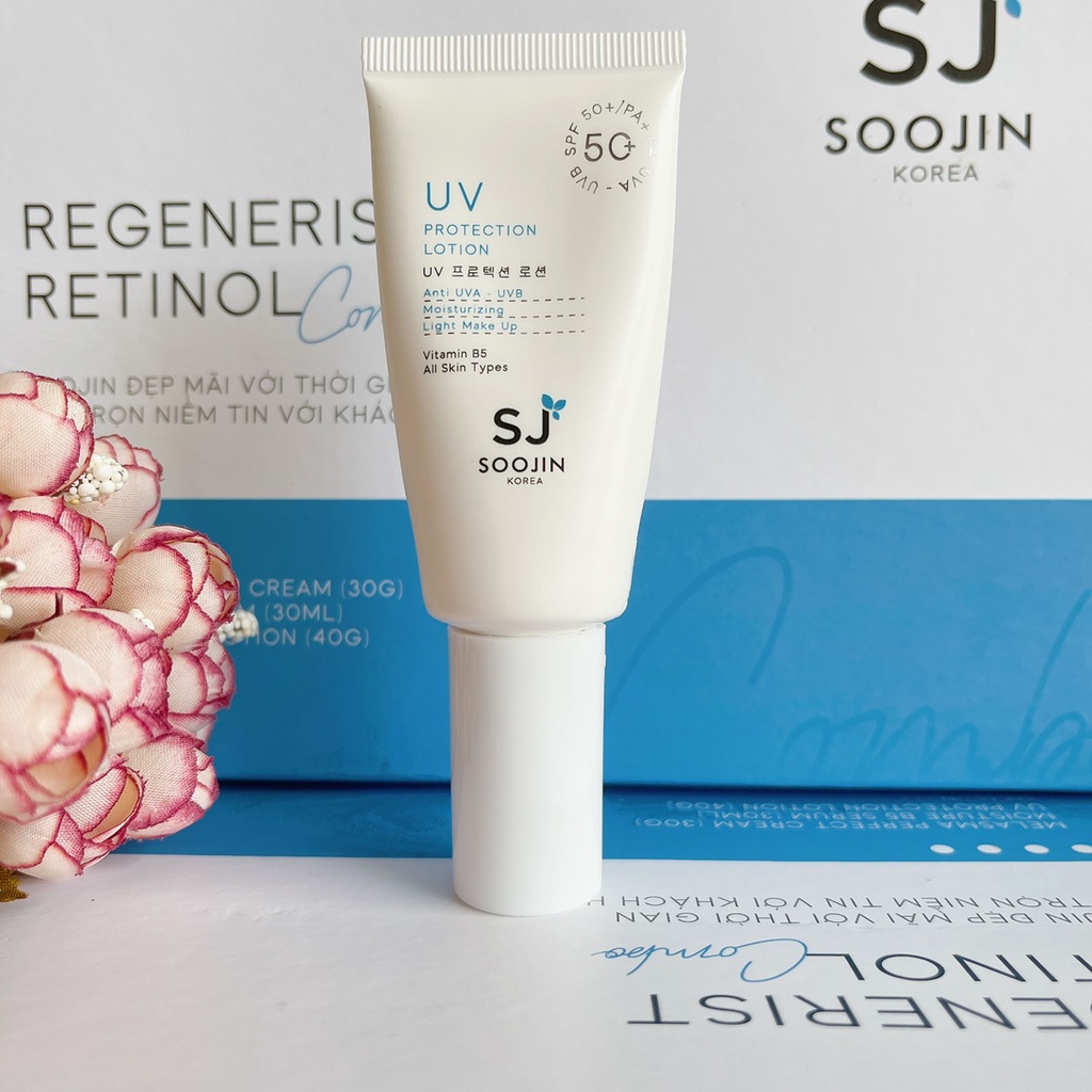 Kem Chống Nắng Nâng Tone Da-Không Gây Bí Da - Mềm Mịn Da SOOJIN SPF50+/ PA +++