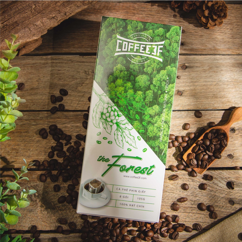 Cafe phin giấy gói lẻ 13g phong cách Nhật Bản The Forest - Coffee 3F | BigBuy360 - bigbuy360.vn