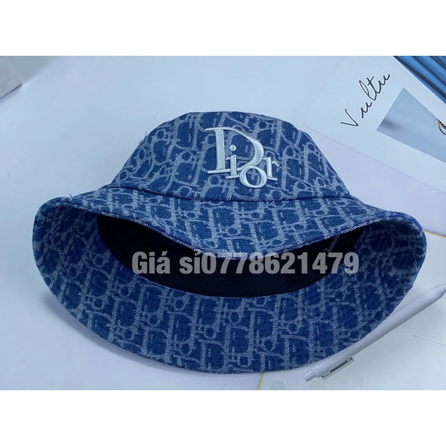 [Mã FAMARAL1 giảm 10K đơn 50K]Mũ bucket Nón Jean vnxk dệt chữ thêu di (or) cá tính thời trang