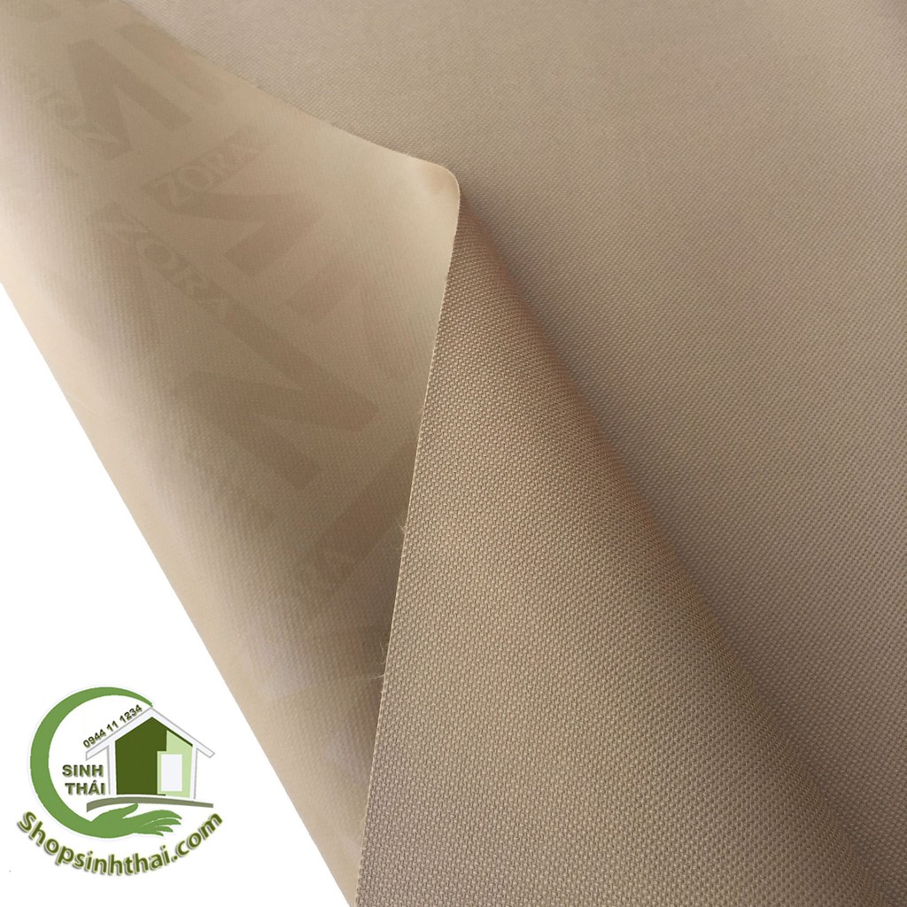 Vải bố PVC màu nâu - vải may balo túi xách [ 1m x khổ 1,55m ]
