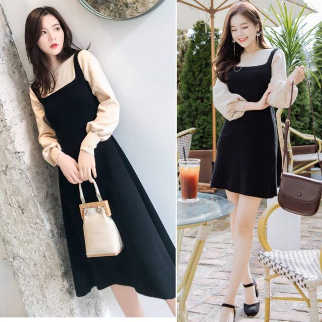 🔝 VÁY LEN XOÈ PHỐI TAY💞