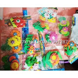 Hoa xốp trang trí mầm non