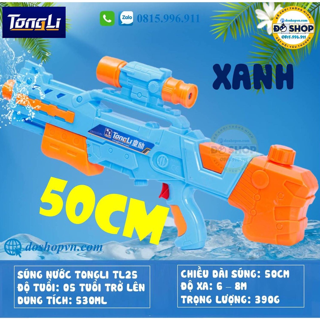 Đồ Chơi Súng Nước TongLi TL25 Cao Cấp Áp Lực Lớn Dành Cho Bé - Đô Shop