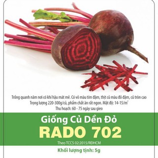 Hạt Giống Củ Dền Đỏ 5Gram
