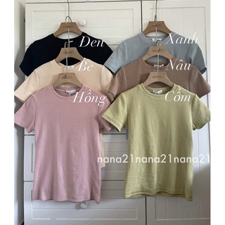 Áo thun tăm trơn basic Nana21 Nanastore21