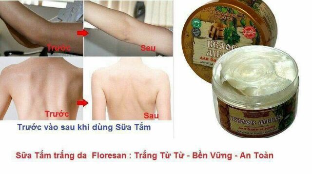 Kem tắm trắng floresan