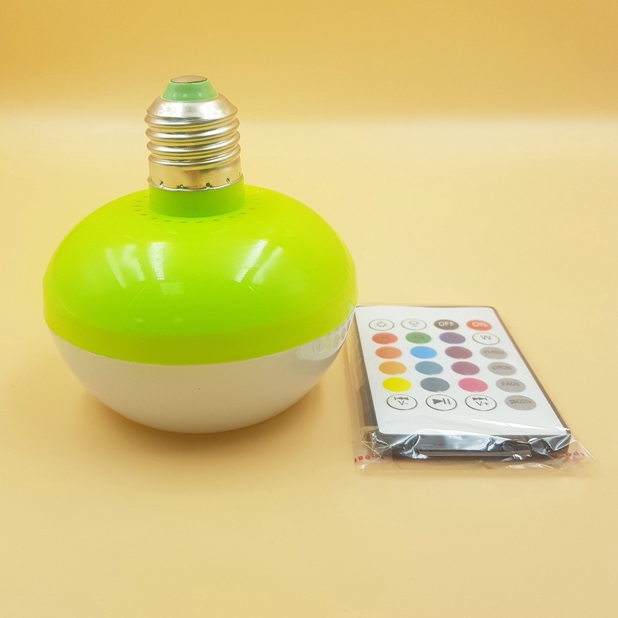 Đèn Ngủ RGB E27 Có Tích Hợp Loa Bluetooth Không Dây